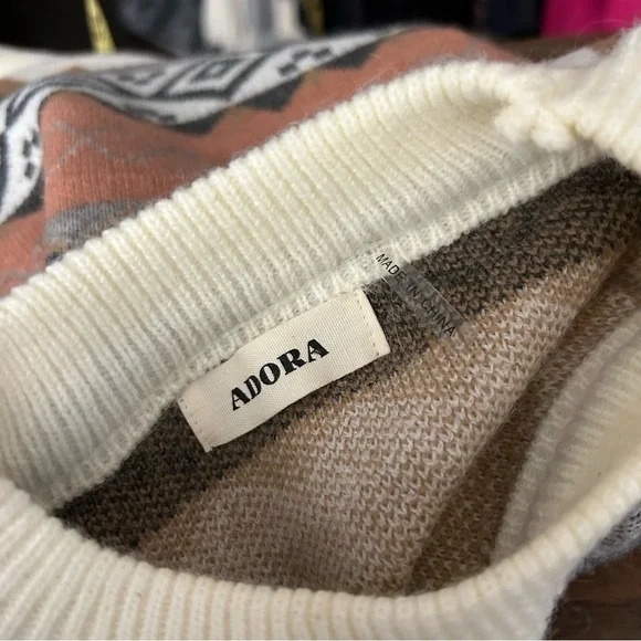 ADORA Multicolor Patterned Sweater S - Picture 5 of 11